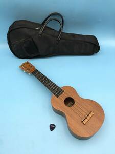 A9097●Famous フェイマス Ukulele ウクレレ FS-1 ソフトケース有 SINCE 1955 ピック PICKBOY 保証あり