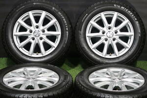 ＜美品/バリ溝スタッドレス!＞ENCOUGAR 15in 6J+53 PCD114.3 ミシュラン X-ICE SNOW 195/65R15 ノア ヴォクシー ステップワゴン アクセラ