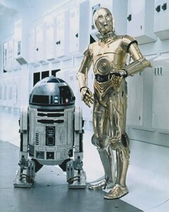 スターウォーズ　C-3PO　R2-D2　Star Wars　映画　写真　輸入品　約20.3x25.4cm　11386.