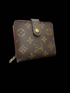 A10057 極美品 正規品 ルイヴィトン LOUIS VUITTON 2つ折り財布 M61667 コンパクト・ジップ モノグラム・キャンバス MI0051 財布