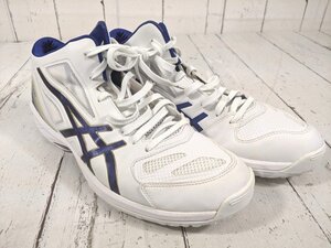 【8yt345】バスケットボールシューズ asics アシックス GELHOOP ゲルループ TBF29X ホワイト×ブルー サイズ：29.5㎝◆X64