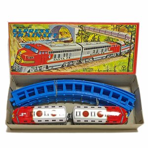 ☆三幸製作所 ゼンマイ駆動 Express Train with Rail 化粧箱付き レールセット レトロ玩具 コレクション ☆BCTT171