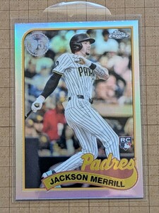 ジャクソン・メリル【2024 TOPPS CHROME UPDATES BASEBALL】JACKSON MERRILL RC 89CU-9 インサート 1989 TOPPS BASEBALL 