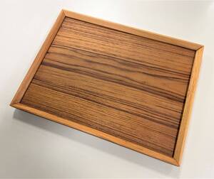 ■未使用品■チーク板/TEAK WOOD スタックトレー■29㎝×22㎝ Ｍ■ボート・キャビン・食卓 アクセサリー小物■