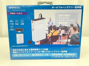 ポータブルハンズフリー拡声器 KMA-200 ■WINTECH★Joshin(ジャンク)7428【1円開始・送料無料】