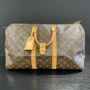 【7A7】1円スタート LOUIS VUITTON / SP0935 ルイヴィトン モノグラム キーポル 45 ボストンバッグ 旅行鞄 ハンドバッグ ブラウン