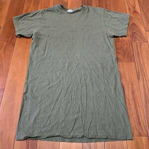 沖縄 米軍放出品 USMC MARINE 海兵隊 半袖 Tシャツ トレーニング ランニング 筋トレ スポーツ MEDIUM OD (管理番号G5)