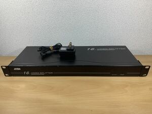 ★通電確認済み★ACアダプター付★ ATEN エイテン 16ポート ビデオ・オーディオ一体型分配器 VS-0116 VIDEO SPLITTER