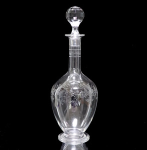 オールド・バカラ (BACCARAT) 1878年 超希少 セビーヌ 大型 32cm デカンタ カラフェ デキャンタ レア 貴重 高級