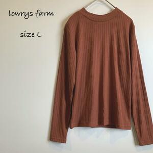 lowrys farm テラコッタ 長袖カットソー