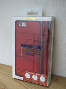 TUNEWEAR iPhone 6s/6 対応 TUNECOCOON カードスロット搭載 PUスマホケース (レッド) TUN-PH-000418