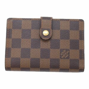 ルイ・ヴィトン ポルトフォイユ ヴィエノワ ブランドオフ LOUIS VUITTON 二つ折り財布 ダミエ 中古 レディース