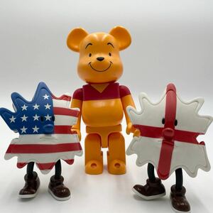 BE@RBRICK ベアブリック【希少 美品】MEDICOM TOY くまのプーさん 400% DEVILOCK PALMBOY 2個 セット まとめ