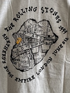 ローリング・ストーンズ 1999年 シェパーズ・ブッシュ・エンパイア公演 公式Tシャツ 未着用