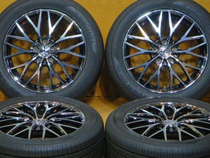 超バリ溝 超美品【WedsレオニスMX 22年製ヨコハマ ADVAN dB 215/55R17】17インチ7J+53 PCD114.3-5H ヴェゼル オデッセイ ヤリスクロス CX-3