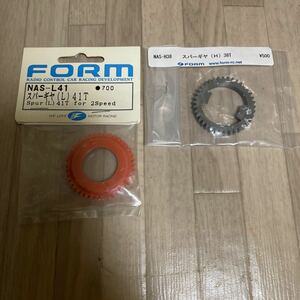 FORM kyosho スーパーテン FW03 FW04 2スピード用 スパーギヤ 41/38 Lo Hi セット HAS-L41 NAS-H38 フォルム 京商 スーパー10