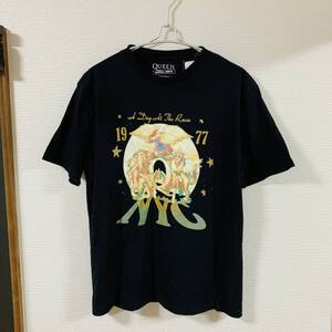 QUEEN (クイーン) - 半袖 グラフィック Tシャツ 黒色 LLサイズ ロゴ バンドT フレディーマーキュリー ロックT (タグ付き新品未使用品)