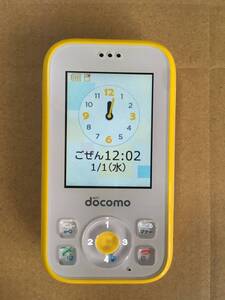 NTTドコモ キッズケータイ HW-01G イエロー　ジャンク扱い　FOMA　3G　