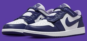 30cm・新品★ナイキ エア ジョーダン 1 ロー フライイーズ★NIKE AIR JORDAN 1 LOW FLYEASE★復刻版スニーカー●DM1206-515●パープル/紫●