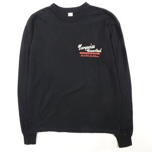 THE FLAT HEAD フラットヘッド 長袖Tシャツ プリント ブラック size 42 #29305 ロンT アメカジ コットン