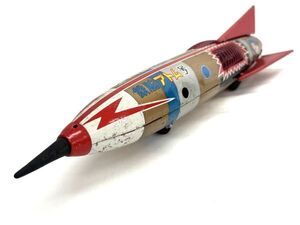 旧家より 鉄腕アトム号 ロケット ブリキ 多田製 ASTROBOY ROCKET TINPLATE タダトーイ 昭和レトロ 当時物 ジャンク