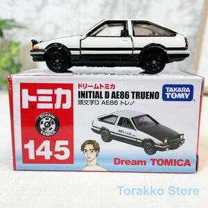 【新品・未開封】トミカ 145 頭文字D トヨタ AE86 トレノ 海外販売仕様正規品 藤原拓海 スプリンタートレノ 藤原とうふ店 イニシャルD