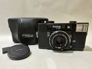 【GMF-38】Konica C35 フィルムカメラ HEXANON 38ｍｍ F2.8 JAPAN 動作未確認 ジャンク