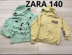 ZARA ザラ　パーカー　フーディ　トレーナー　ポケモン　ピカチュウ　140