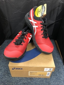 005▽未使用品▽asics 25.5安全靴 WINJOB CP113 CLASSIC RED/WHITE