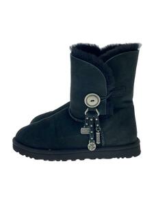 UGG australia◆ブーツ/25cm/BLK/スウェード/1005382/ファー/