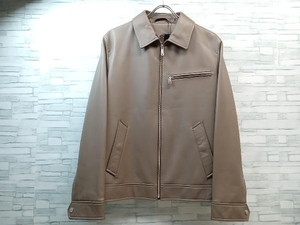 DAKS ダックス レザージャケット 羊革 ブラウン系 サイズM JRDDNW0120 定価297,000円