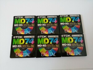 TDK MD-XG 74 【mini disc】6枚セット【未開封新品】