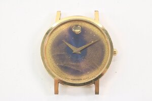 MOVADO モバード 87.45.882 クォーツ 2針 ラウンド メンズ 腕時計 ゴールドカラー フェイスのみ 2123-HA