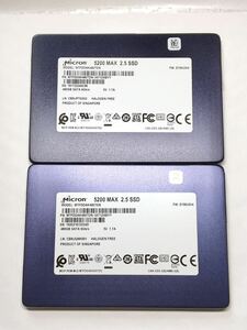 2個 高耐久 Micron Crucial 5200 MAX 480GB 3D チップ SATA 2.5inch 最高性能 SSD データセンター 企業向け NAS 500GB 512GB 級