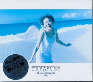 新品未開封・初回盤★中山美穂 TREASURY★1997年日本初回限定生産盤・特殊パッケージ/BOX仕様・初のベスト・アルバム●全88Pミニ写真集付●