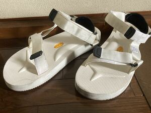 SUICOKE スポーツサンダル スイコック 28cm USED ホワイト 白　アウトドア　キャンプ　レジャー　カジュアル　テバ Teva Chaco