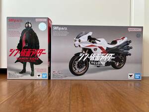 未開封 BANDAI バンダイ S.H.フィギュアーツ シン・仮面ライダー サイクロン CYCLONE & 開封済 美品 シン 仮面ライダー S.H.Figuarts