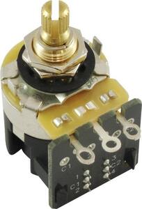 ポット Potentiometer - CTS, Audio, Knurled Shaft, .375 Bushing, DPDT, 500 kΩ [送料170円から 同梱可]