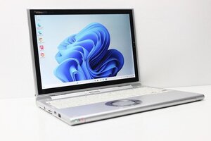 1円スタート ノートパソコン 2in1PC Windows11 WPS office搭載 Panasonic レッツノート CF-XZ6 SSD256GB メモリ8GB 第7世代 Core i5