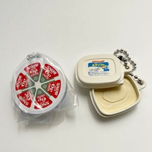 ガチャ　雪印メグミルク　ミニチュアチャーム　乳製品シリーズ2　ネオソフト　6Pチーズ（復刻版）　マスコット　マーガリン　バンダイ