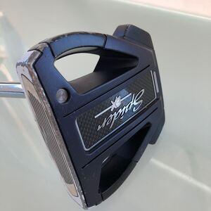 テーラーメイド TaylorMade スパイダー EX ネイビー ホワイト パター 右利き用 ゴルフ 約34インチ メンズ【中古】 