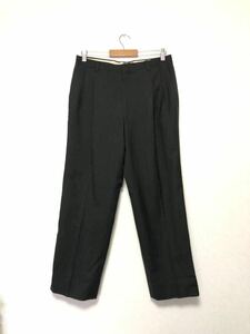 GIVENCHY MONSIEUR ウール スラックス パンツ ツータック ブラック 82cm ジバンシー 90s