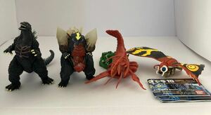 ゴジラ　HGゴジラ10 GODZILLA モスラ　スペースゴジラ　エビラ　開封済み中古品4種セット