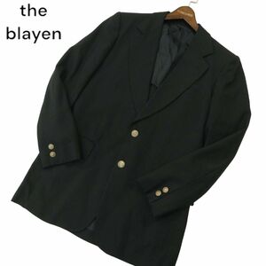 the blazer by NEWYORKER ニューヨーカー 通年 金釦★ テーラード ジャケット ブレザー Sz.175-96-80　メンズ 黒　A4T02596_3#O