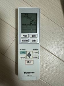 Panasonic エアコンリモコンA75C4437★動作品