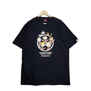 WC820M canterbury カンタベリー スヌーピー ラグビー日本代表 PEANUTS T-SHIRT ピーナッツ 半袖Tシャツ 3Lサイズ ネイビー RA31983 /26