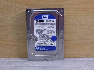 ◎K/356●ウエスタン・デジタル Western Digital☆3.5インチHDD(ハードディスク)☆500GB SATA600 7200rpm☆WD5000AAKX☆中古品