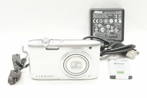 【適格請求書発行】美品 Nikon ニコン COOLPIX S2900 コンパクトデジタルカメラ シルバー【アルプスカメラ】240614p