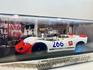 【送料無料】1/43 Spark Porsche ポルシェ 908 #266 G.Mitter-U.Schutz Winner Targa Florio 1969