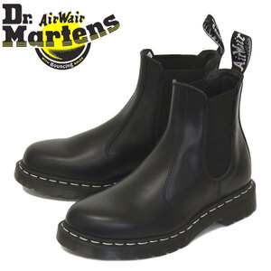 Dr.Martens (ドクターマーチン) 26257001 2976 WHITE STITCH チェルシー サイドゴア レザーブーツ BLACK UK7-約26.0cm